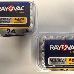 RAYOVAC AA ALKALINE ULTRA PRO BATTERIES 48 PACK 12/2037